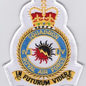 Squadron iv royal air force embroidered patch.