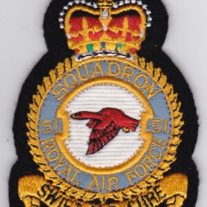 RAF 51 Squadron Crest Patch Sale RAF Patch 51 Squadron Royal Air Force 1980 Nimrod R1 Electronic Warfare Intelligence Elint