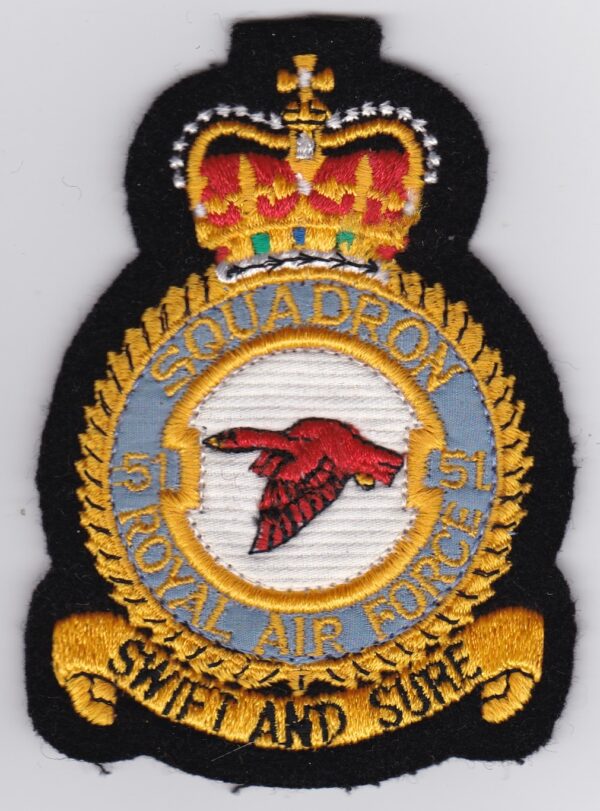 RAF 51 Squadron Crest Patch Sale RAF Patch 51 Squadron Royal Air Force 1980 Nimrod R1 Electronic Warfare Intelligence Elint