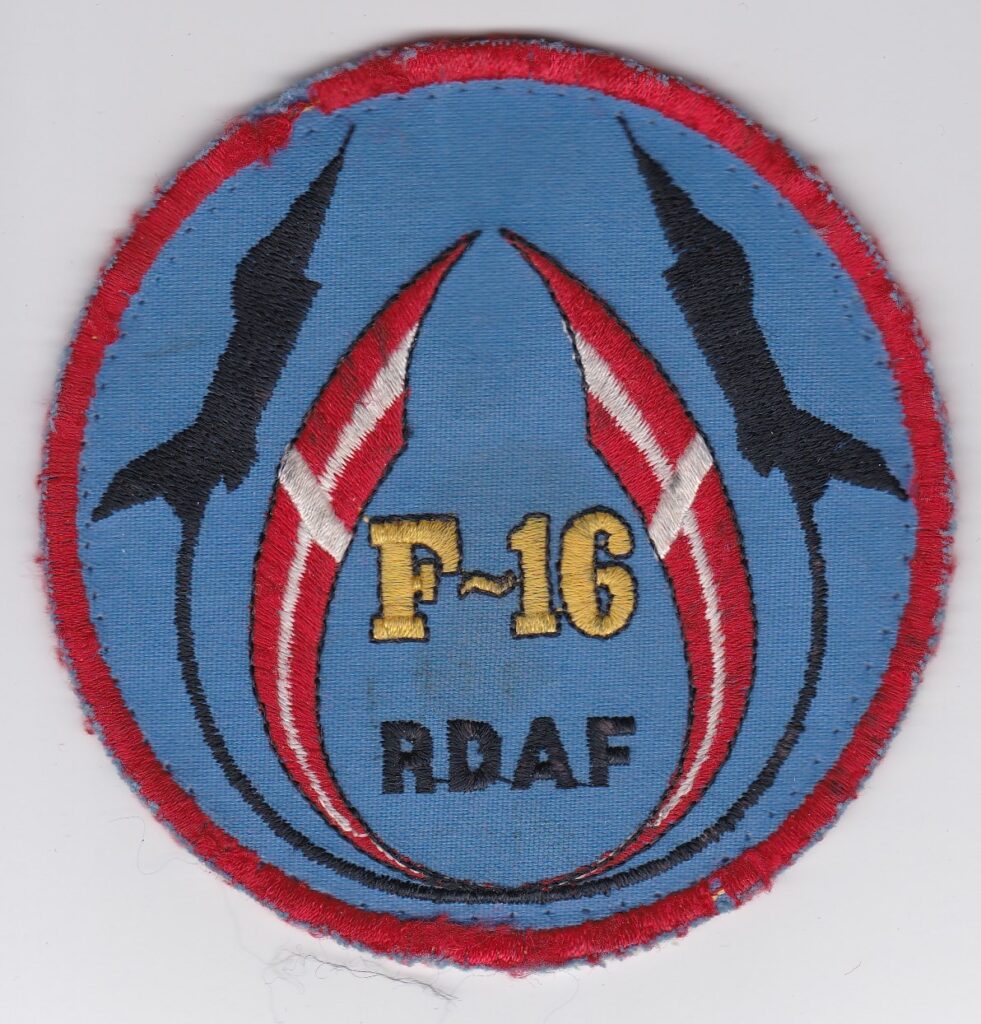 Rdaf Patch RDAF Patch Esk 723 Horntail Squadron F 16 Patch Aalborg AB.