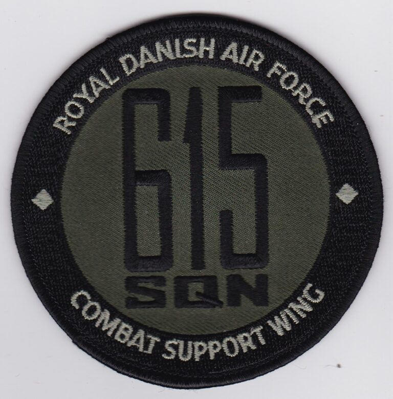 Rdaf Patch RDAF Patch Wing Royal Danish Air Force Combat Support Esk 615 a