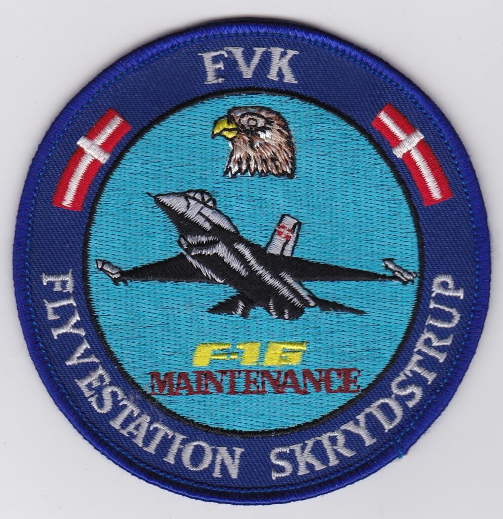 Rdaf Patch RDAF Patch Royal Danish Air Force Station Skrydstrup Air Base F 16 ...
