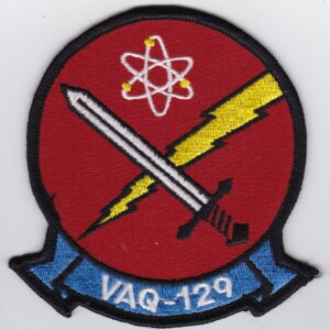 A patch with the word vaq-120 on it.