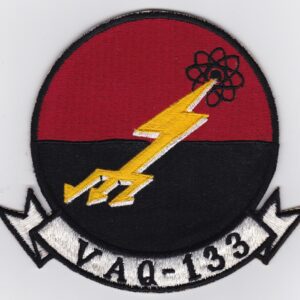 A patch with a lightning bolt on it.