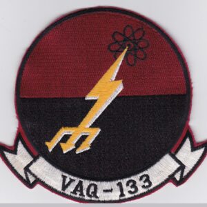 A patch with a lightning bolt on it.