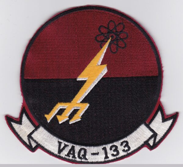 A patch with a lightning bolt on it.