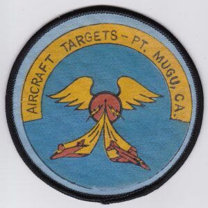 A patch with the words air targets pt mugu, ca.