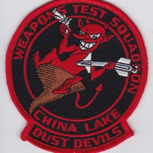 China lake dust devils embroidered patch.