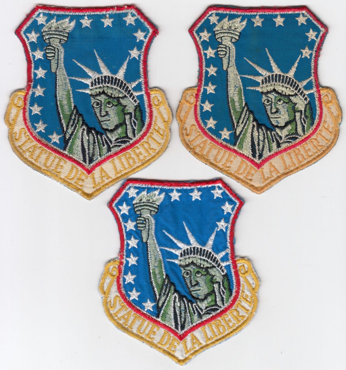 Collection of French 48th TFW Crest Patches Tactical Fighter Wing a