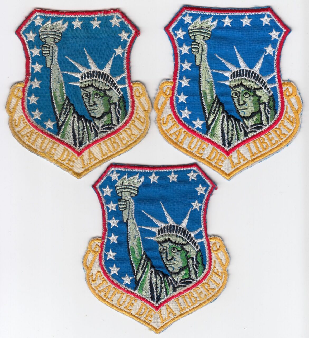 Collection of French made 48th TFW Crest Patches Tactical Fighter Wing b