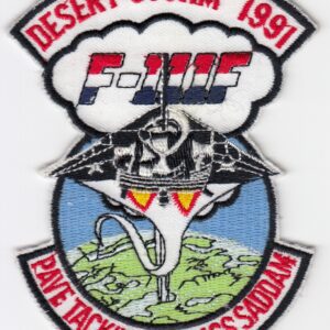 48th TFW Pave Tacking Saddam Patch Deployed 1991 Variant D1
