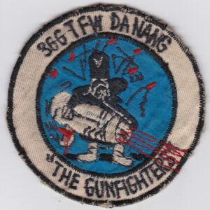 A patch with a gunfighter on it.