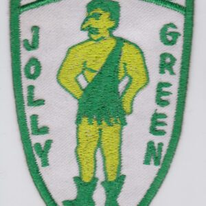 A patch with the words jolly green on it.