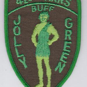 A patch with the words jolly green on it.