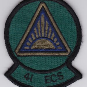 41st ECS patch with a sunburst and triangle.