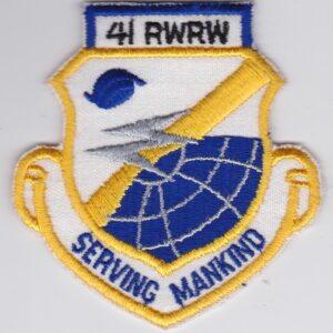 A patch with the words 44 rww serving mankind.