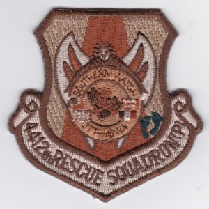 A patch with the words rescue squadron on it.