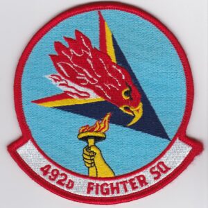 USAF USAFE 492 FS Patch Fighter Squadron F 15 Eagle 48 FW