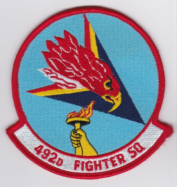 USAF USAFE 492 FS Patch Fighter Squadron F 15 Eagle 48 FW