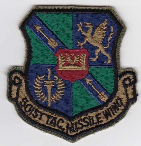 A patch with the words sotac missile wings on it.