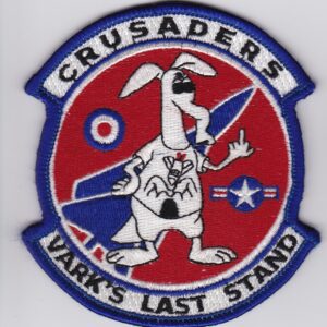 Crusaders patch with kangaroo mascot.