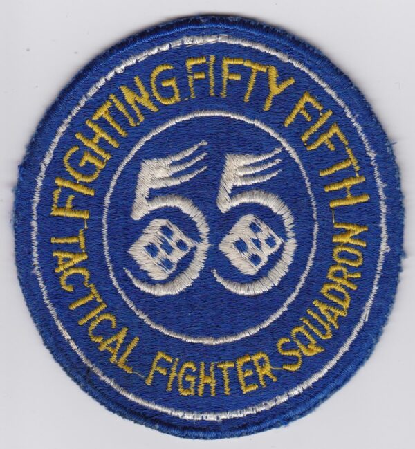 USAF 55 TFS Fighter Patch USAFE TFW 20 F 100 Super Sabre