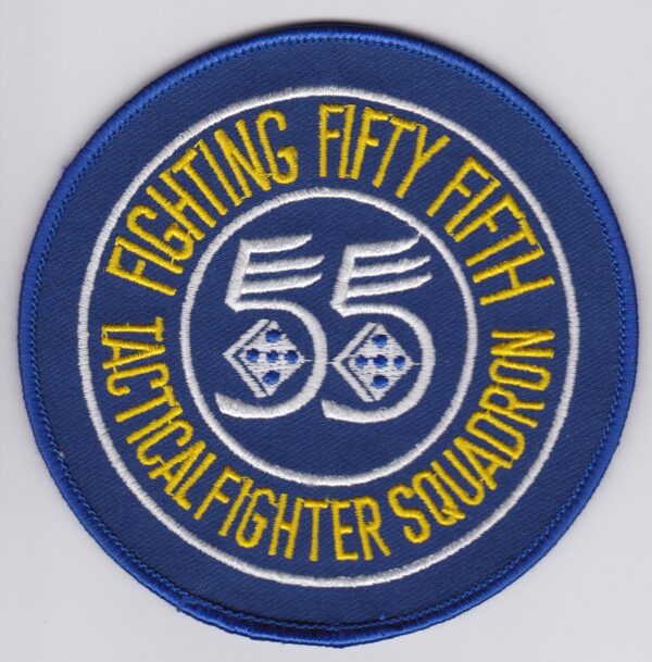 USAF 55 TFS Fighter Patch USAFE 20 TFW Tactical Fighter Squadron RAF Upper Heyford UK F 111 Ardvaark