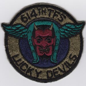 A patch with the words lucky devils on it.