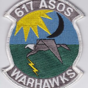 A patch with the words 61 asos warhawks on it.