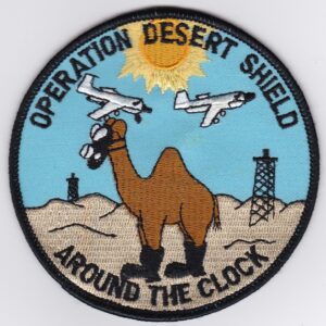 Operation desert shield around the clock patch.