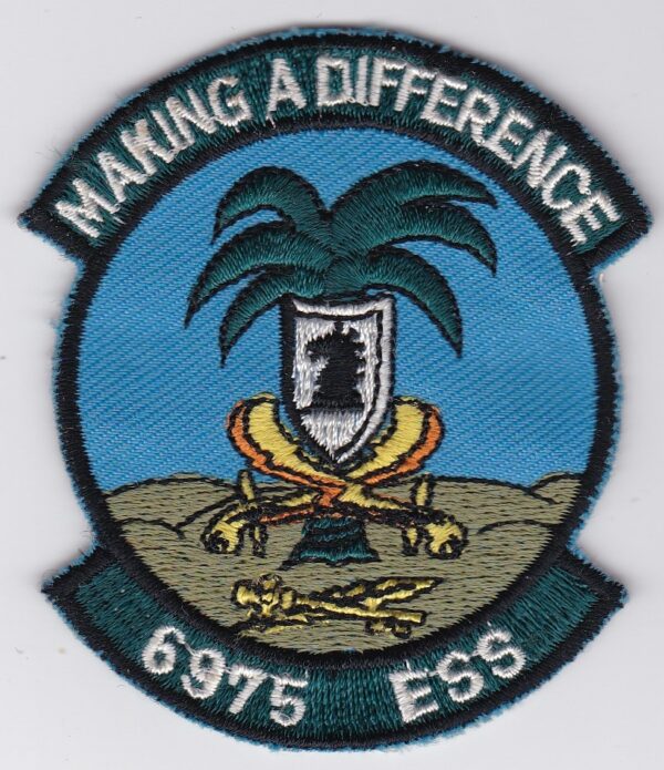 A patch with the words making a difference.