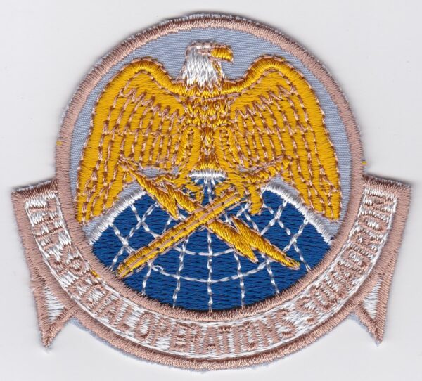 A patch with an eagle and an eagle on it.