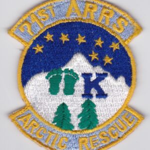 USAF 71 ARRS Squadron Patch Aerospace Rescue and Recovery Squadron Arctic Rescue HH 3 Jolly Green Giant HC 130 Combat King Pararescue CSAR 1980s Elmendorf