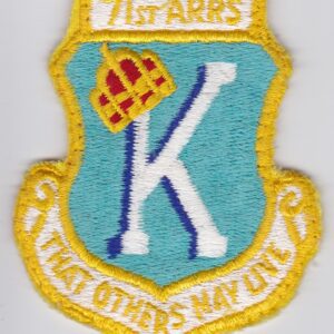 USAF 71 ARRS Squadron Patch Rescue Recovery HC 130 CSAR