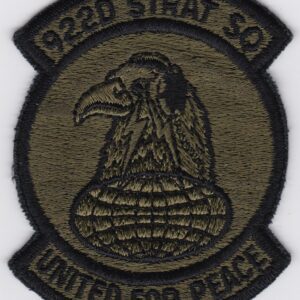 A patch with the words 92d strat so united for peace.