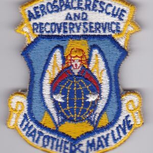 A patch with the words air rescue and recovery service.