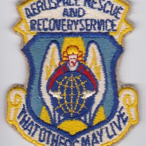 A patch with the words airspace rescue and recovery service.