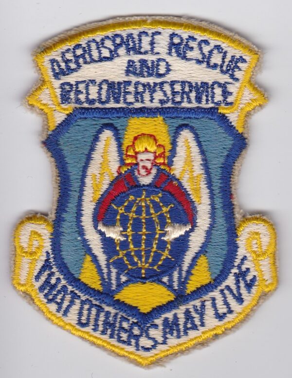 A patch with the words airspace rescue and recovery service.