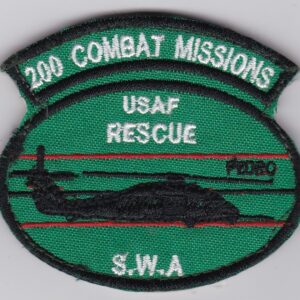 200 combat missions usaf rescue sw a patch.