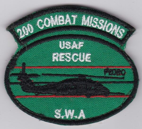 200 combat missions usaf rescue sw a patch.