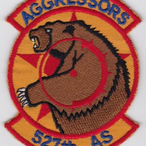 A badge with the words agressors 527th as.