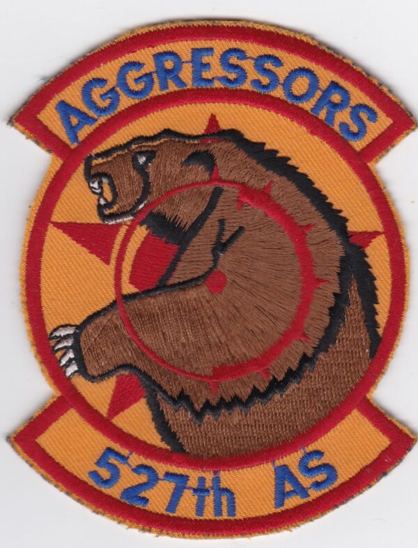 A badge with the words agressors 527th as.