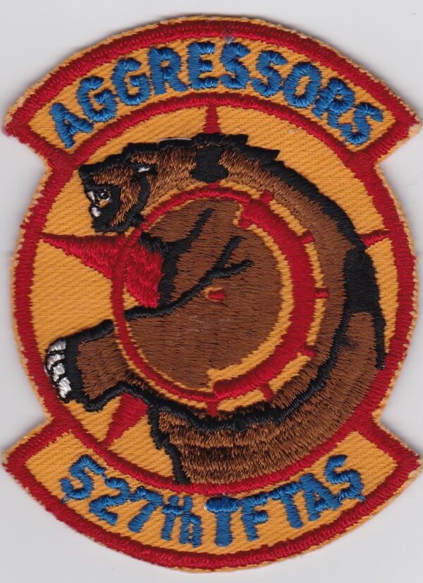 A badge with the words agressors 527th tfas.