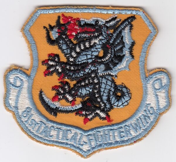 A USAF patch with a dragon on it.