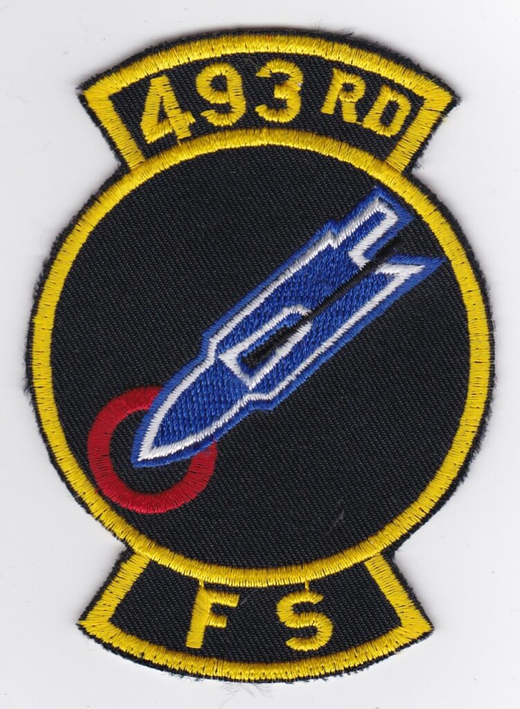 USAF Patch USAFE 493 FS Fighter Squadron Patch F 15 Eagle