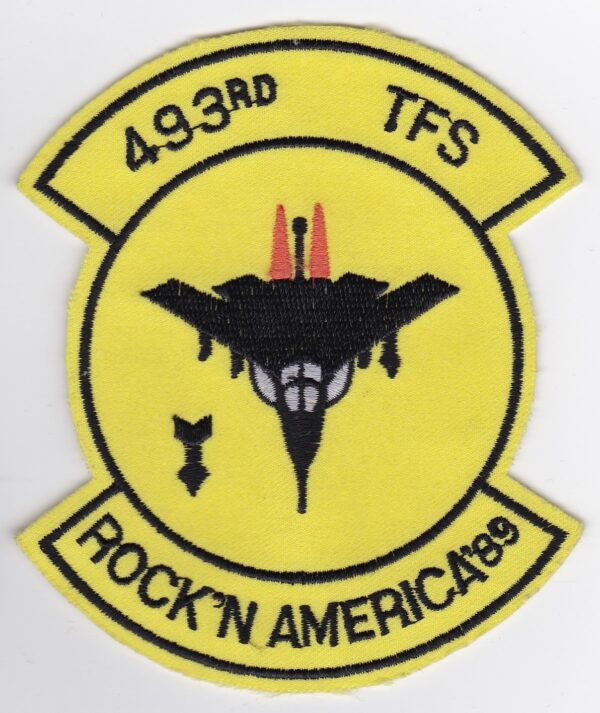 USAF USAFE 493 TFS Patch 48 TFW Deployed, F 111, Fighter, Patch,