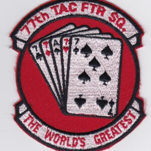 USAF 77 TFS Fighter Patch USAFE Squadron 20 TFW Wing F 111