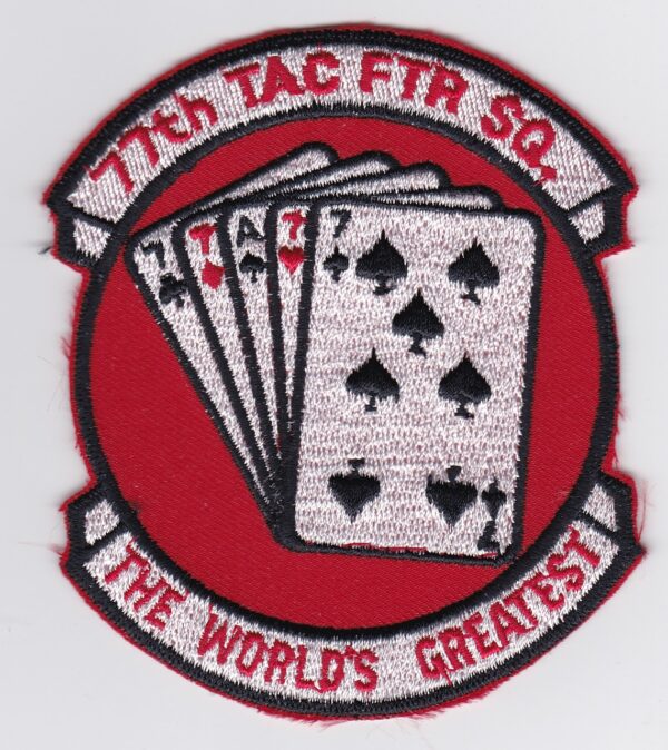 USAF 77 TFS Fighter Patch USAFE Squadron 20 TFW Wing F 111