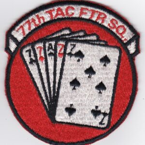 USAF 77 TFS Fighter Patch USAFE Squadron 20 TFW Wing F 111