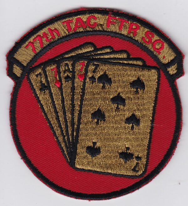 USAF 77 TFS Fighter Patch USAFE Squadron 20 TFW Wing F 111